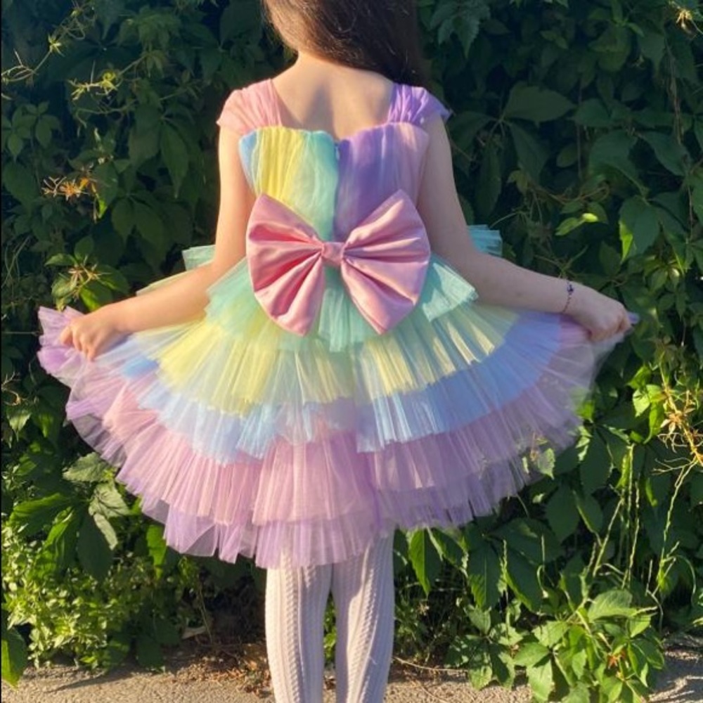 LGBT  Birthday Outfit, Unicorn rainbow tutu set, Rainbow Unicorn Girls Costume,